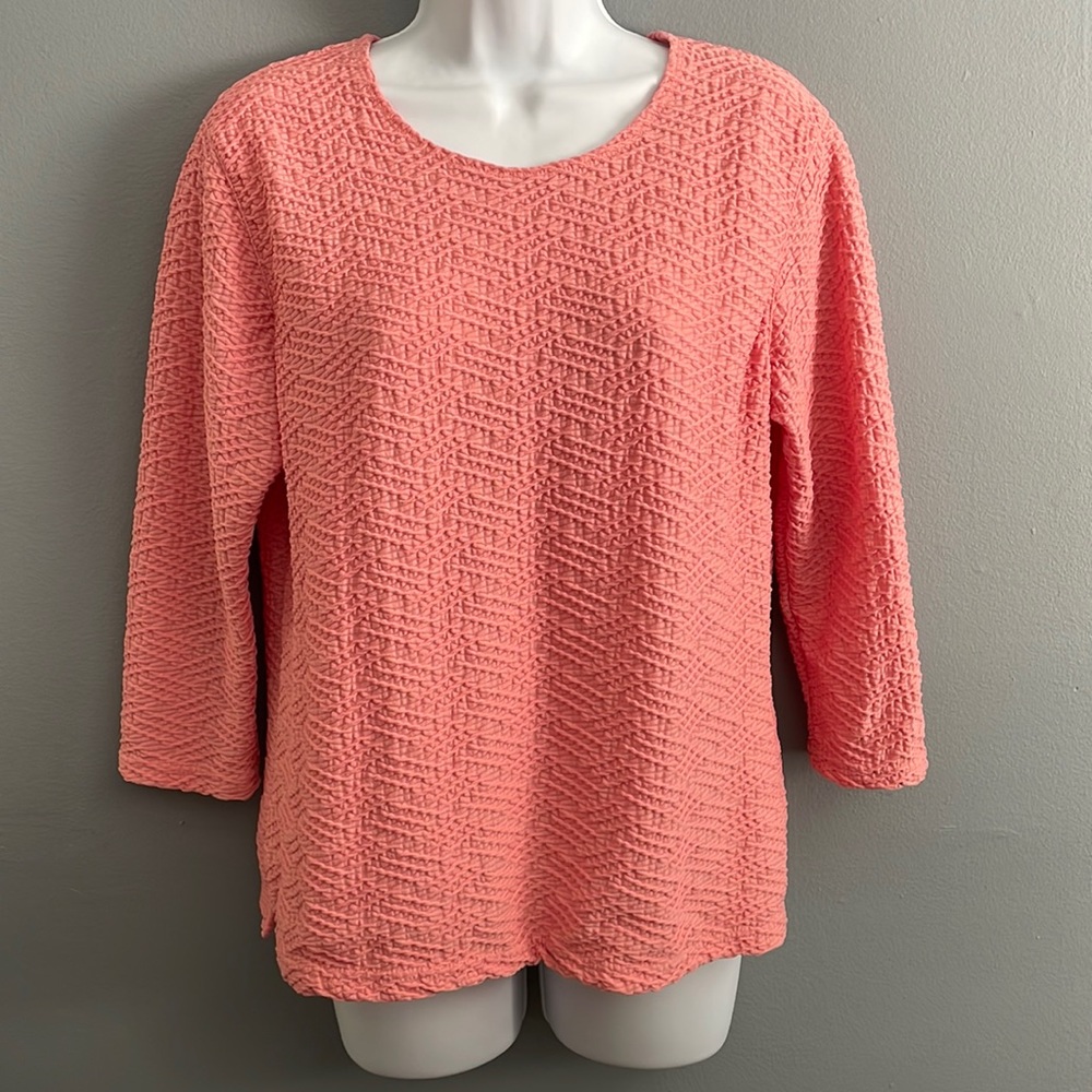 Talbots women blouse size M color peach